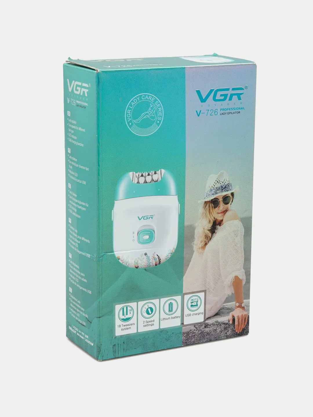 Беспроводной Эпилятор для тела, VGR styler V726 , для удаления волос, скоростей