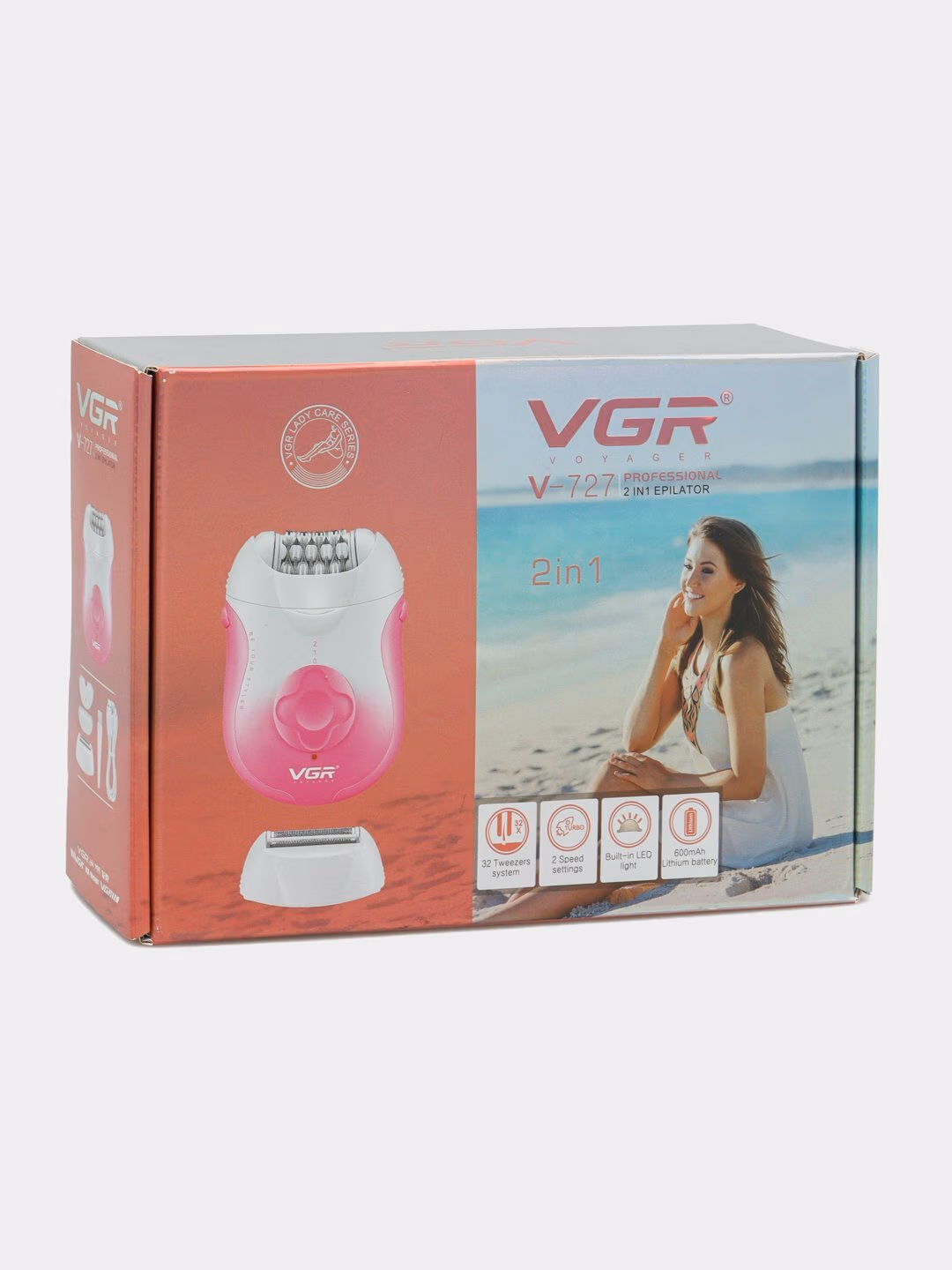 Foydali <br/> 
Bepulrovchi Epilyator, VGR Styler V727 2 ta 1, <br/> 
Vollar qilish uchun, tezliklar. - 6