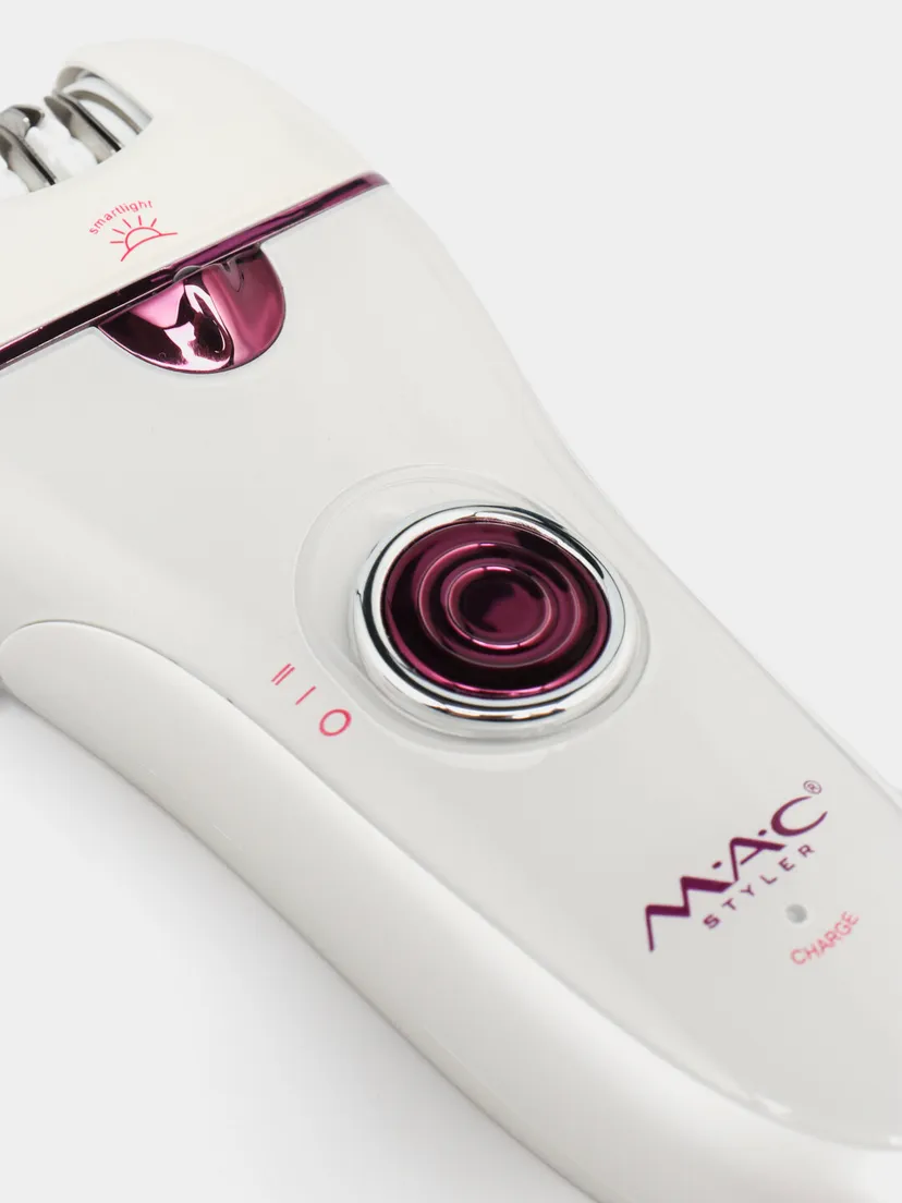 Профессиональный эпилятор для женщин M.A.C STYLER MC-7730, Красный / Белый