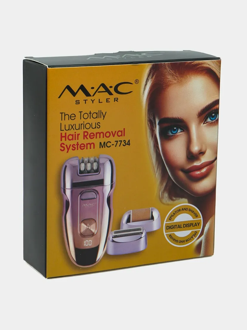 M.A.C STYLER MC-7732 MC-7734, эпилятор для удаления волос, беспроводной