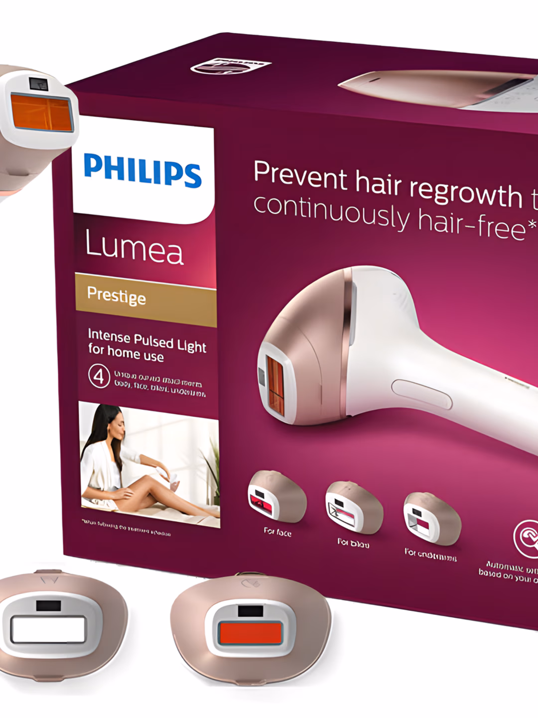 Fotouyilator lazerli, Philips Lumea, jismning barcha qismida sovuq ta'sir qiluvchi uyilator.