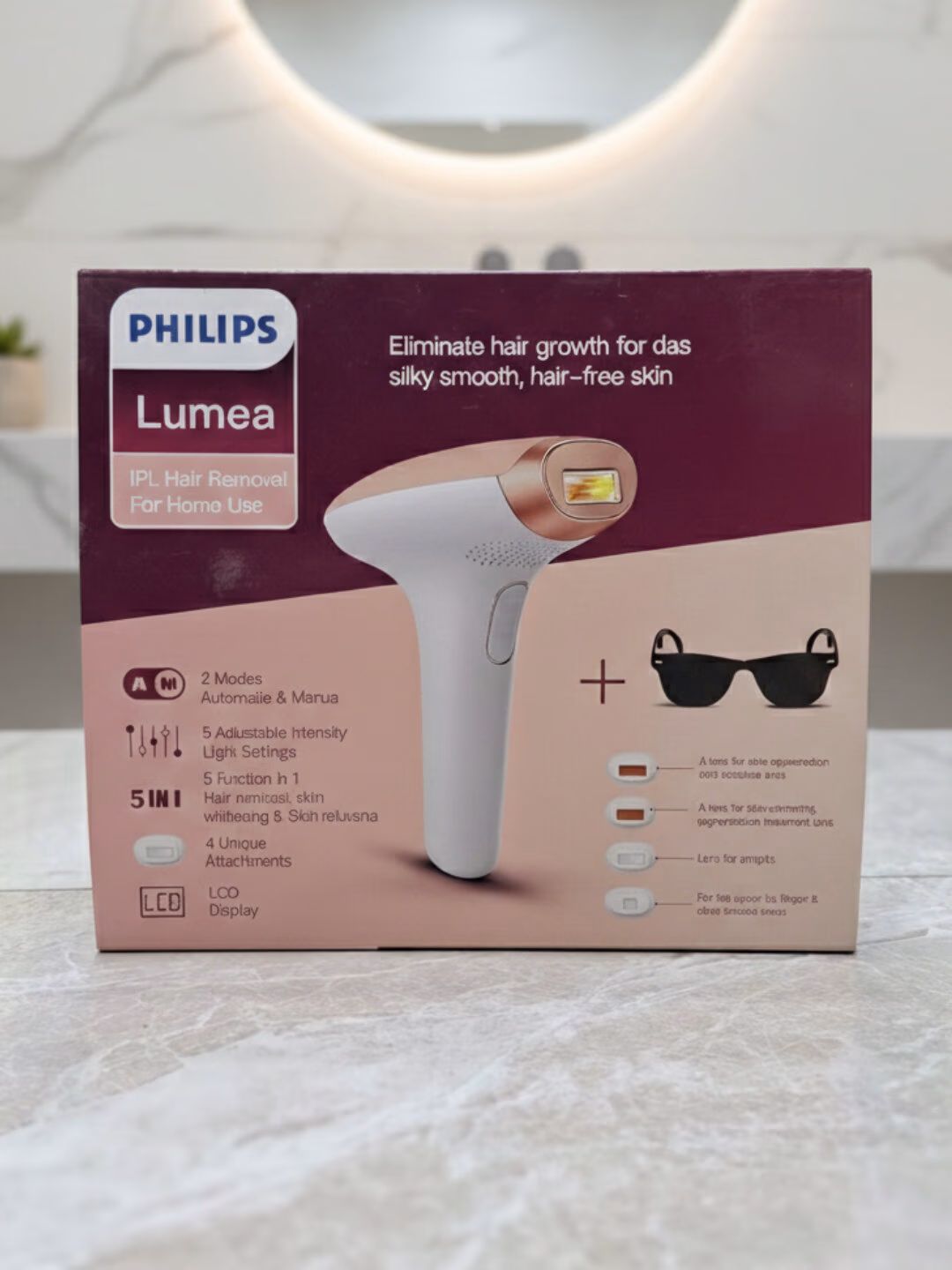 Fotouyilator lazerli, Philips Lumea, jismning barcha qismida sovuq ta'sir qiluvchi uyilator. - 4