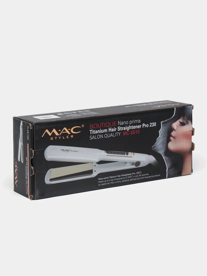 Выпрямитель (утюжок) для волос M.A.C STYLER MC-5510, Белый