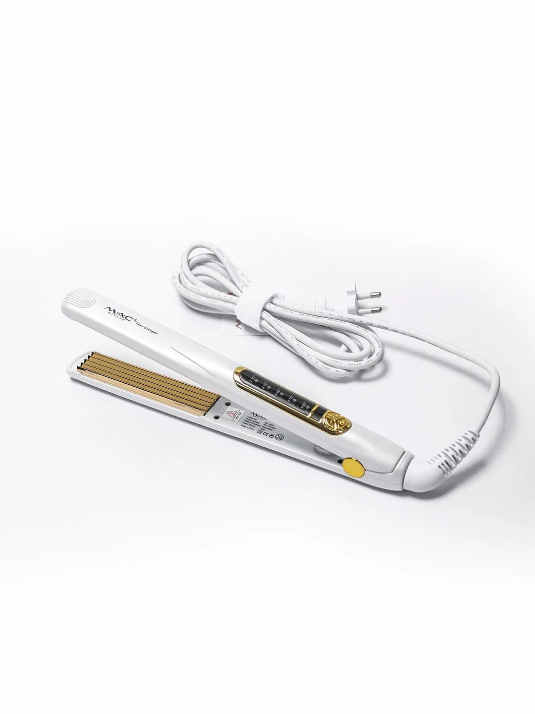 Профессиональный гофре утюжок для волос, MAC Styler , с керамическими пластинам и дисплеем