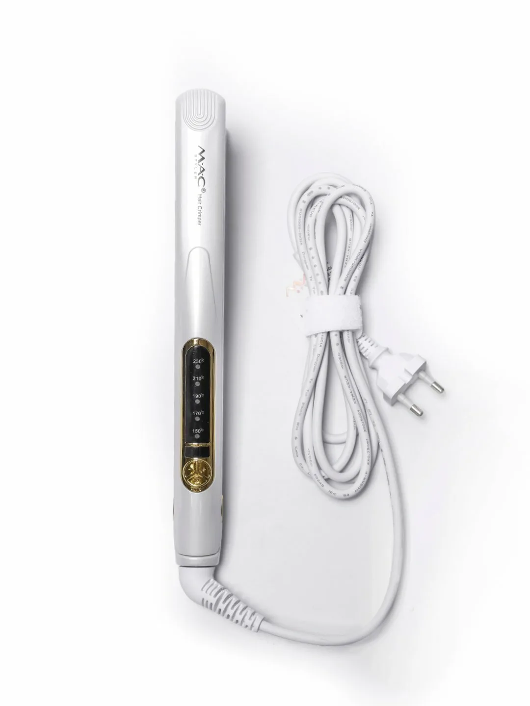 Профессиональный гофре утюжок для волос, MAC Styler , с керамическими пластинам и дисплеем