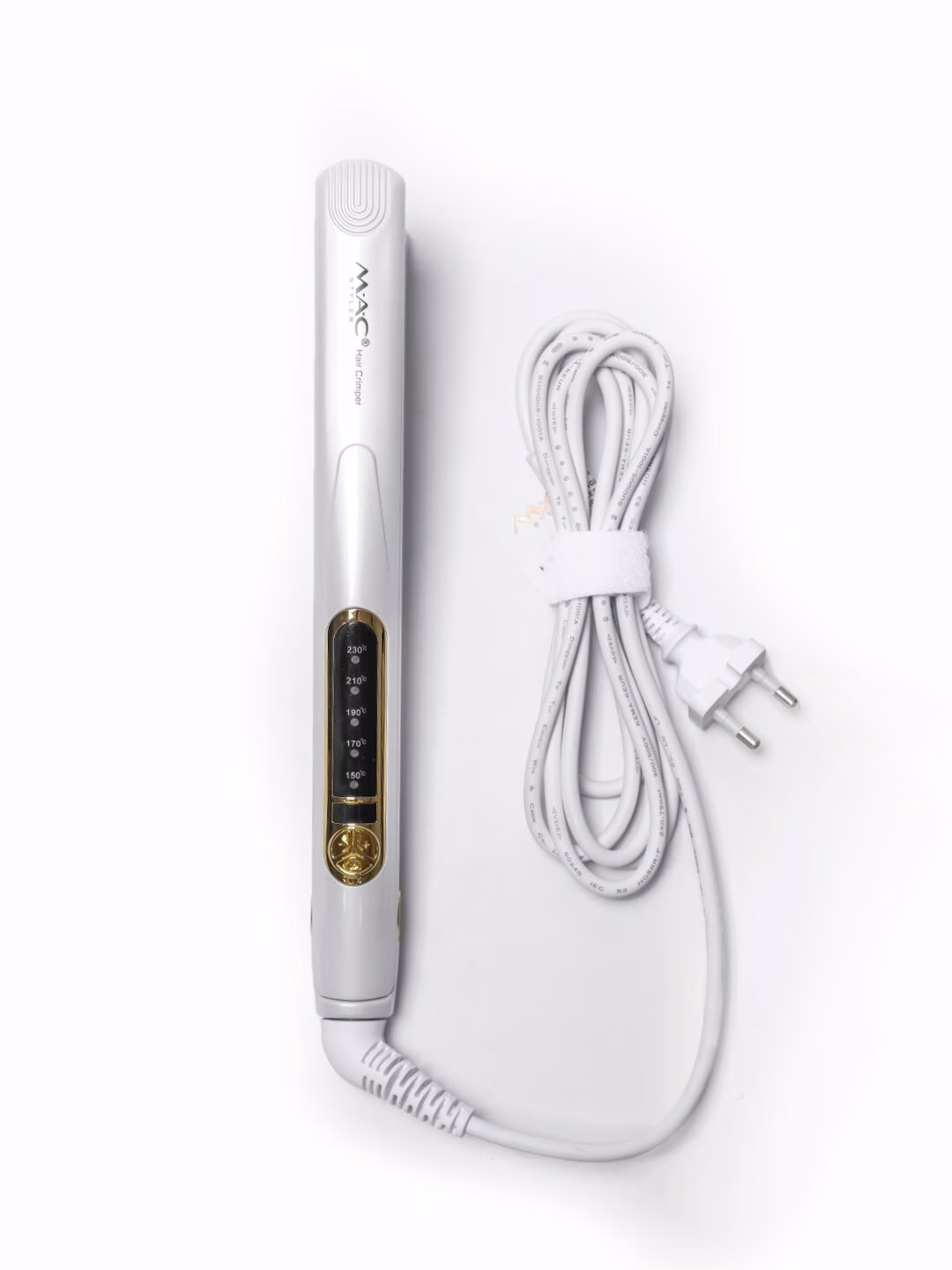 Fen uchun professional g'ofre utyujok, MAC Styler, keramik plitalar va displey bilan. - 6