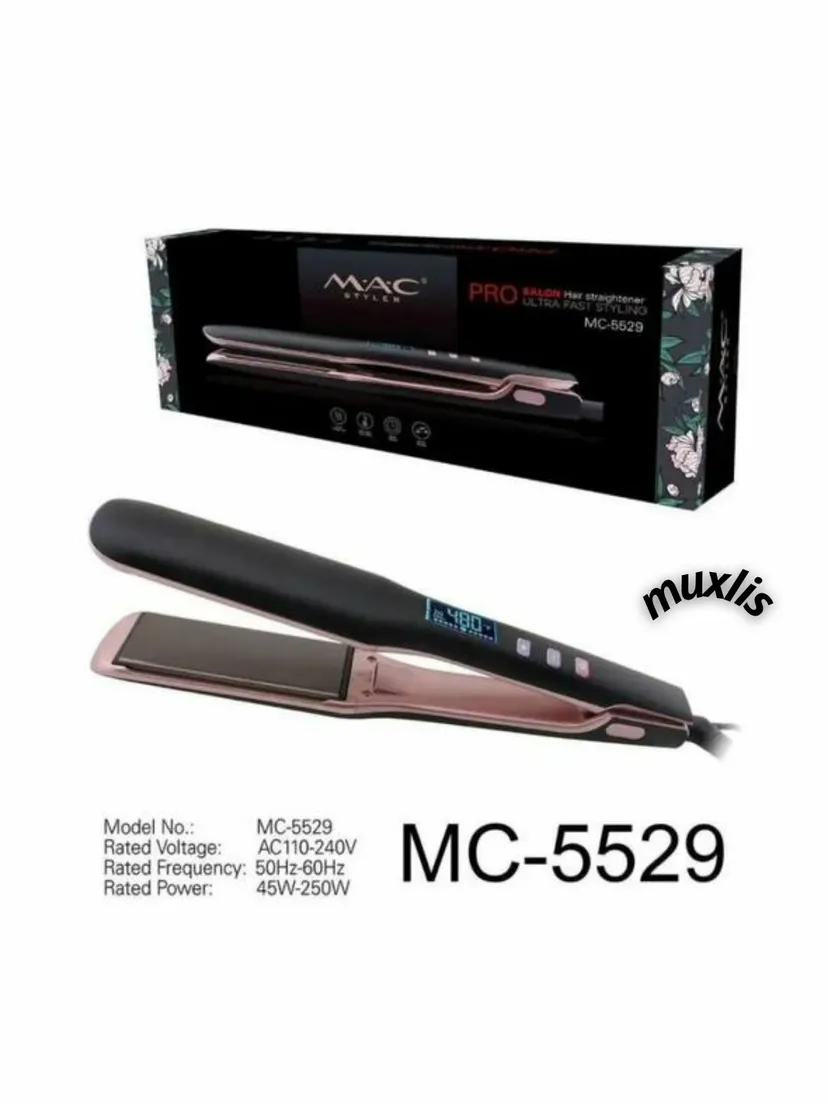 Выпрямитель (утюжок) для волос M.A.C STYLER MC-5529, Розовый
