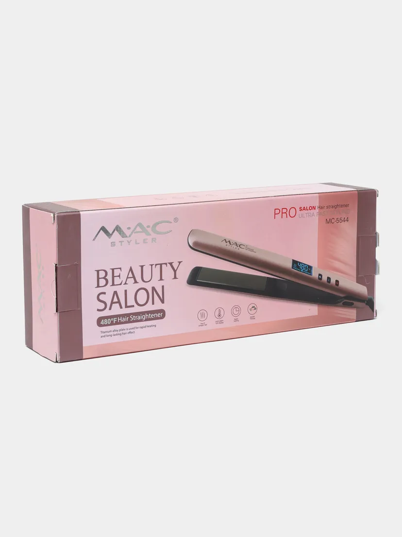 Выпрямитель (утюжок) для волос M.A.C STYLER MC-5544, Розовый