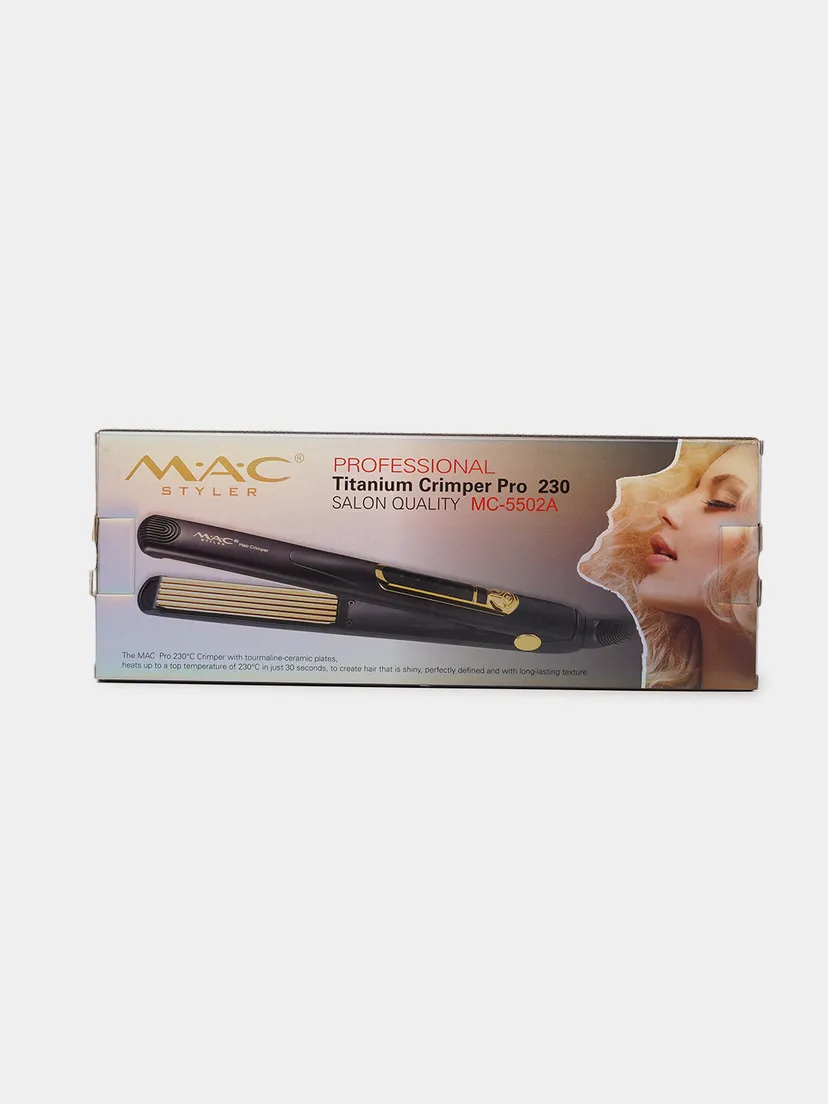Выпрямитель (утюжок) для волос M.A.C STYLER MC-5502A, Черный