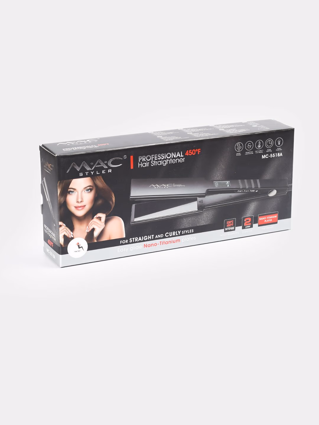 MAC Styler MC 5518, <br/> 
professional kamon quritgich, <br/> 
keramik utyujok, <br/> 
LCD ekranli. - 8
