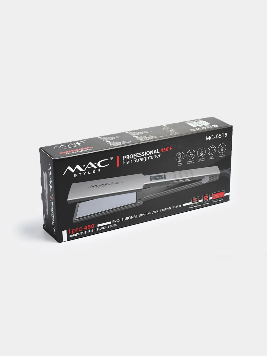Профессиональный утюжок, выпрямитель для волос MAC Styler MC-5518 , с LCD дисплеем