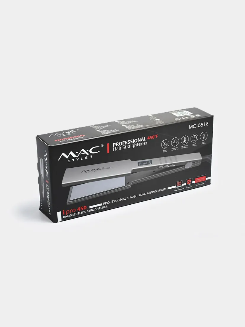 Выпрямитель (утюжок) для волос M.A.C STYLER MC-5518 TITAN, Титан