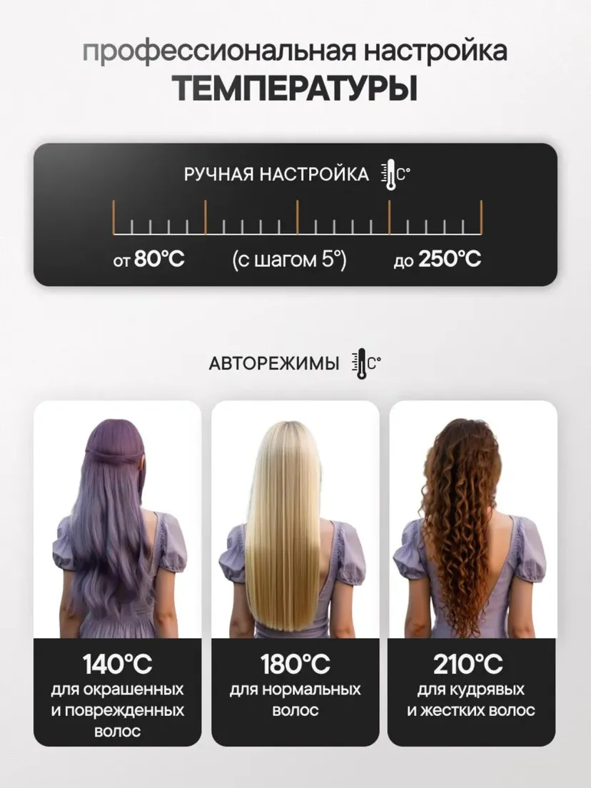 Выпрямитель (утюжок) для волос M.A.C STYLER MC-5527, Черный
