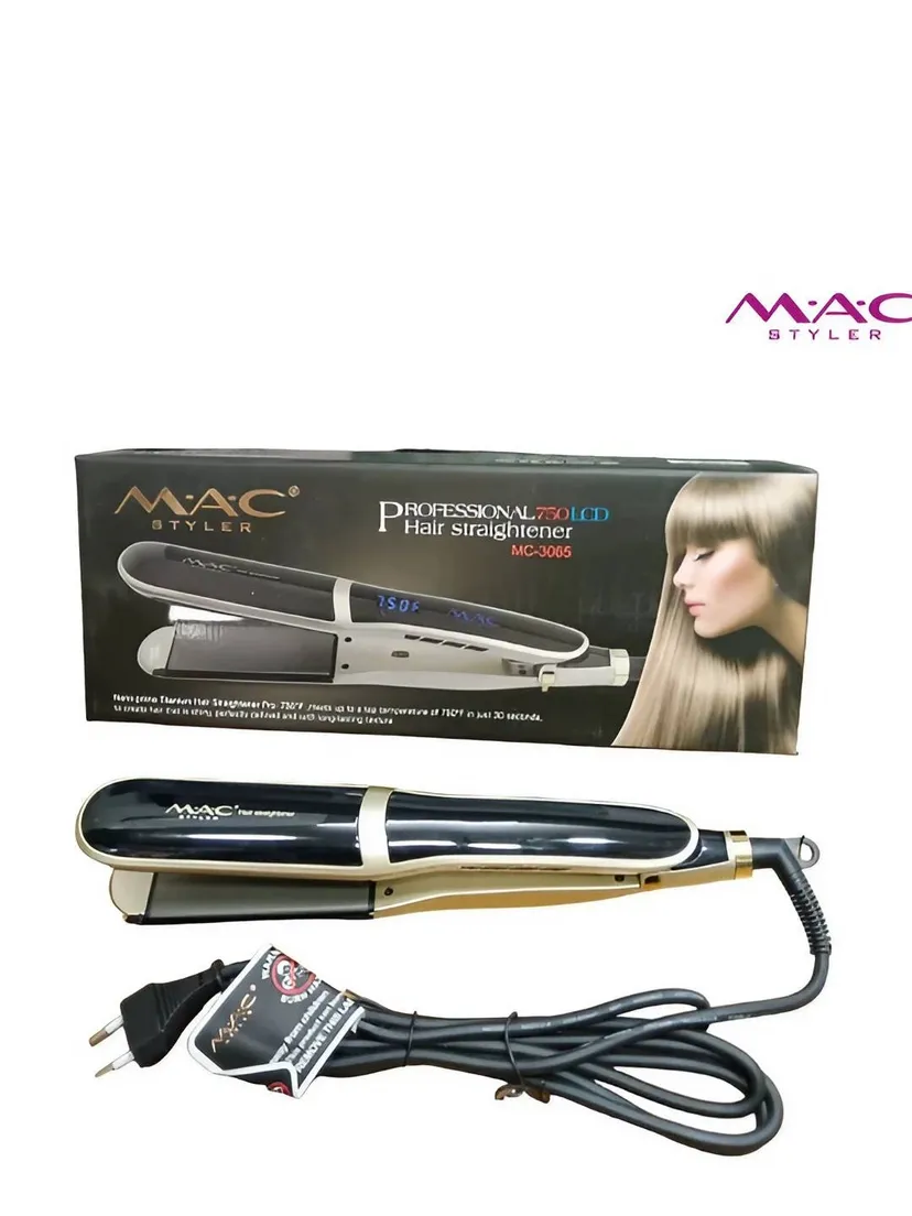 Выпрямитель (утюжок) для волос M.A.C STYLER MC-3065, Черный