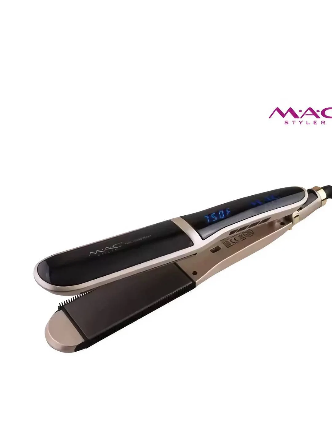 MAC Styler MC-3065 — Профессиональный выпрямитель и плойка для волос 2-в-1, с LCD дисплеем Black