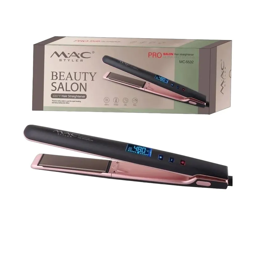 Выпрямитель (утюжок) для волос M.A.C STYLER MC-5532, Розовый
