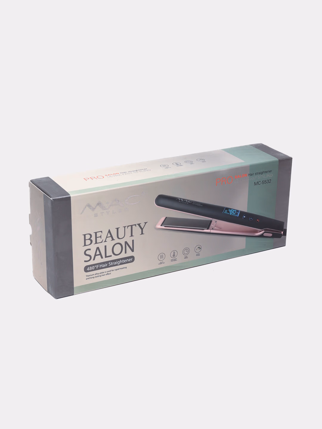 Fen "MAC Styler" - bu LCD ekrani bo'lgan professional quritish mashinasi, uning rangi Pink. - 4
