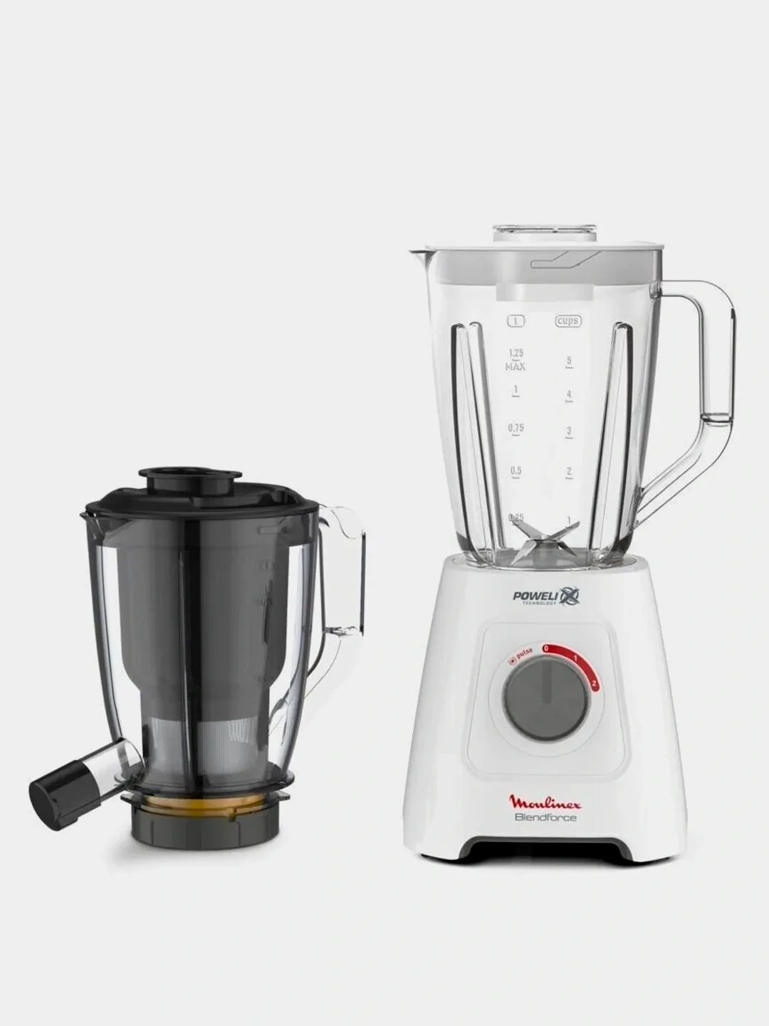Statsionar blender Moulinex SN555, 1.5 L, oq-qora