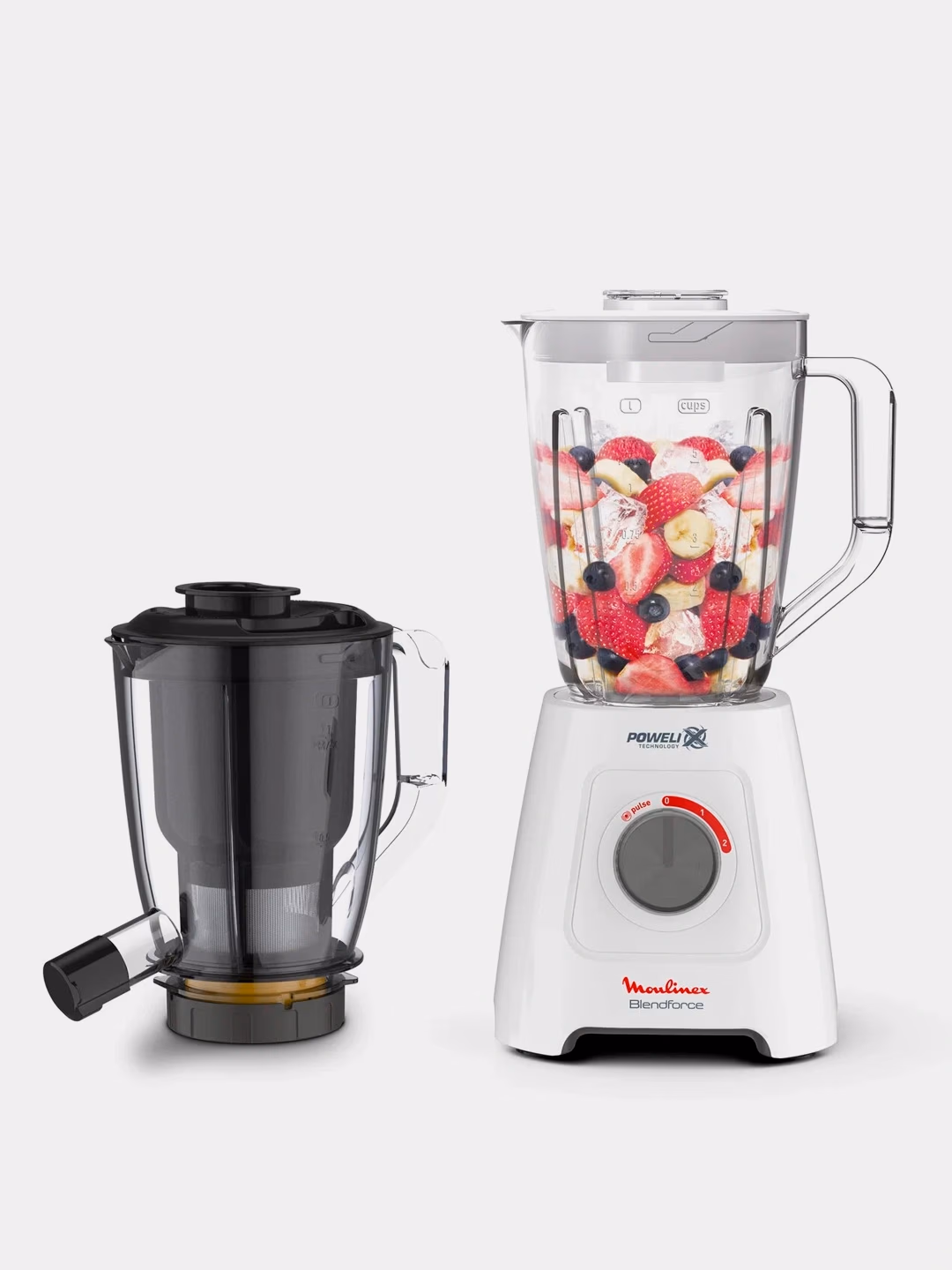 Statsionar blender Moulinex SN555, 1.5 L, oq-qora - 5