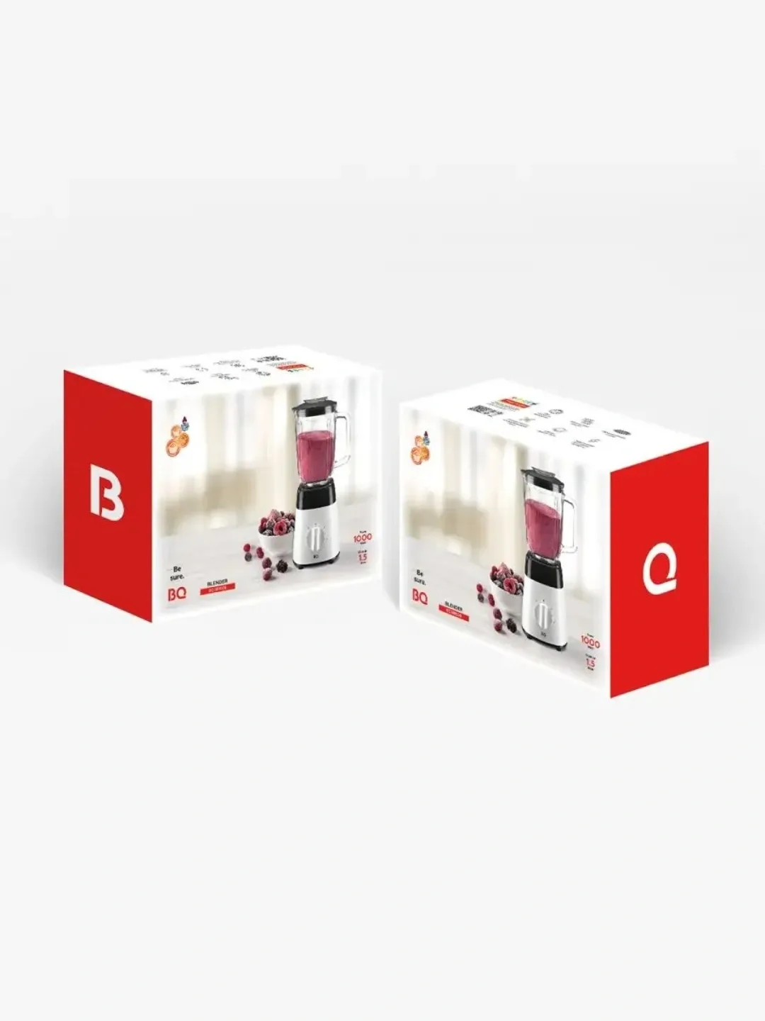Statsionar blender BQ SB1008, 1.5 L, 1000 Vt, oq-qora