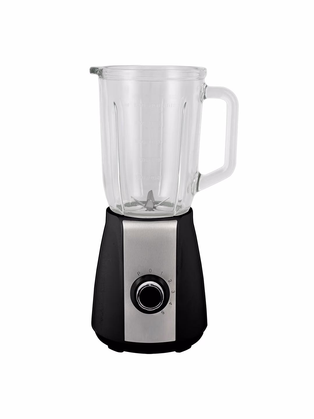 Statsionar blender Polaris PTB-0511G, 1.5 L, qora-kumushrang