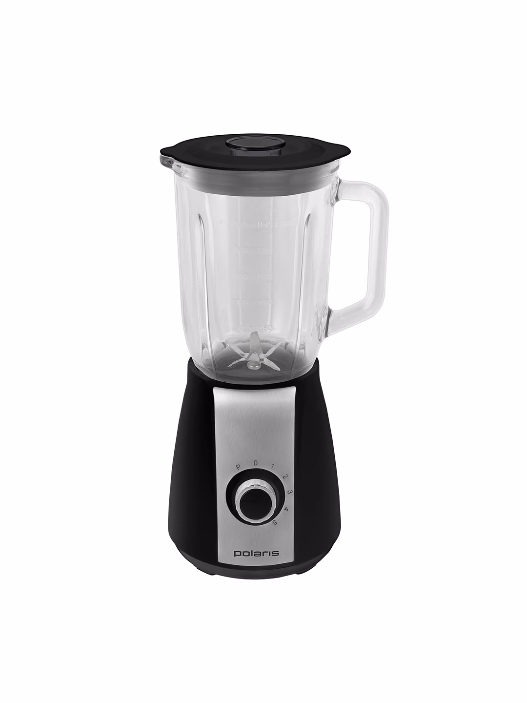 Statsionar blender Polaris PTB-0511G, 1.5 L, qora-kumushrang - 2
