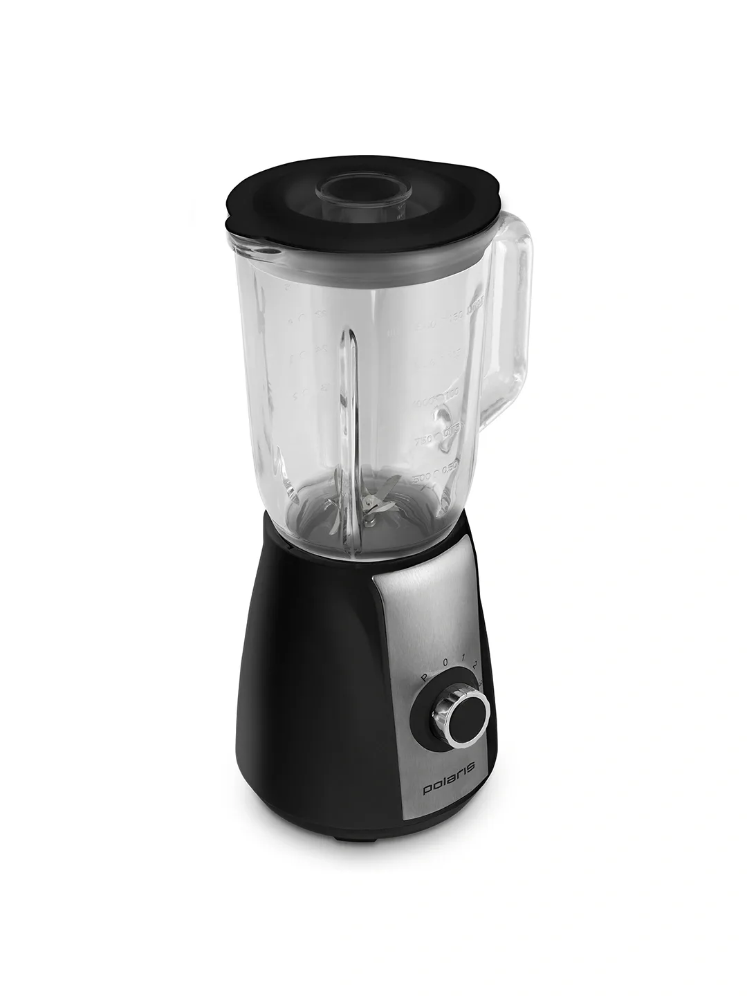 Statsionar blender Polaris PTB-0511G, 1.5 L, qora-kumushrang