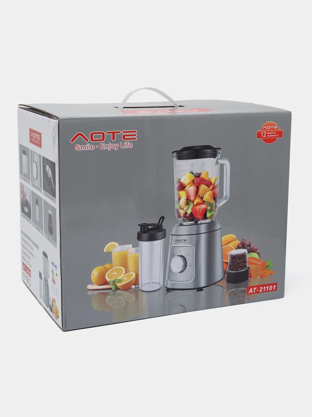 Statsionar blender AOTE AT-21116, 1.5 L, kumushrang