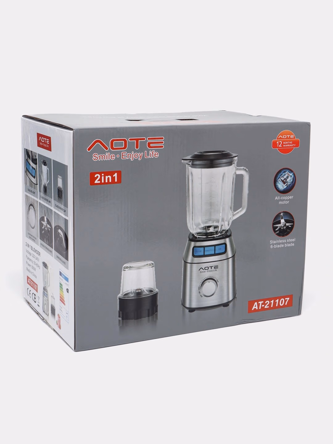 Statsionar blender AOTE AT-21116, 1.5 L, kumushrang - 14