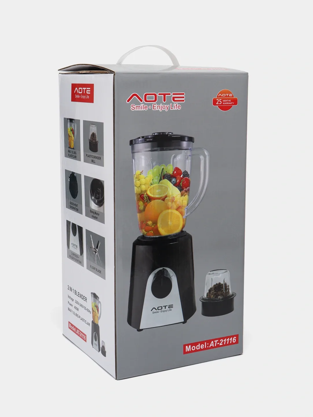 Statsionar blender AOTE AT-21116, 1.5 L, kumushrang