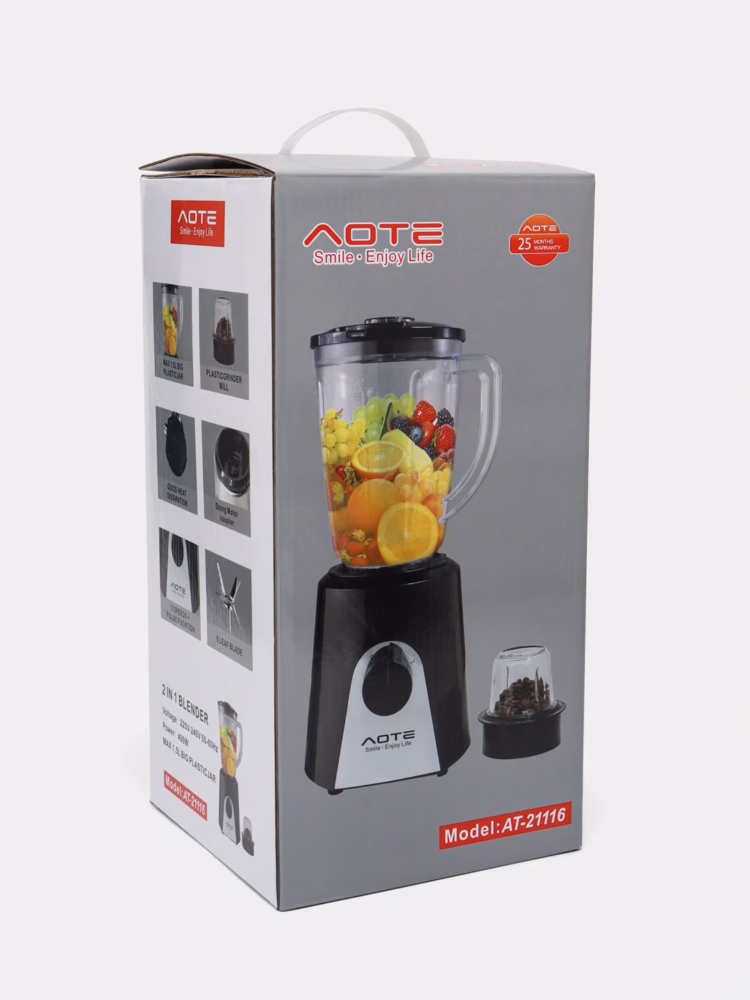 Statsionar blender AOTE AT-21116, 1.5 L, kumushrang - 22