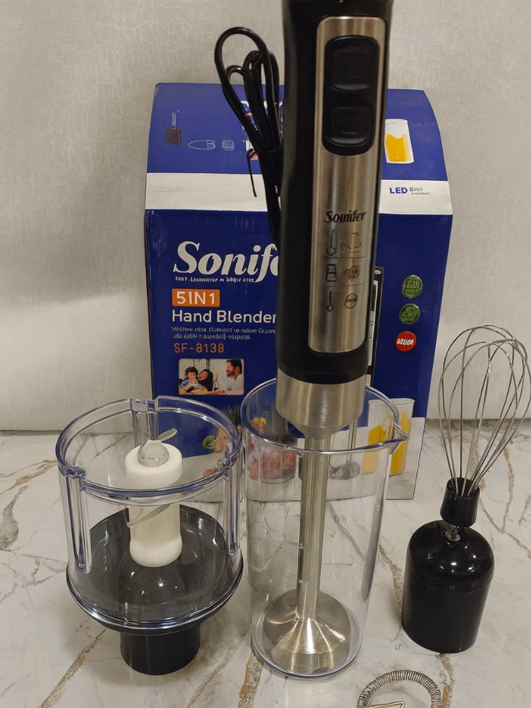 Blender to'plami Sonifer SF-8138, 400 Vt, qora-kumushrang