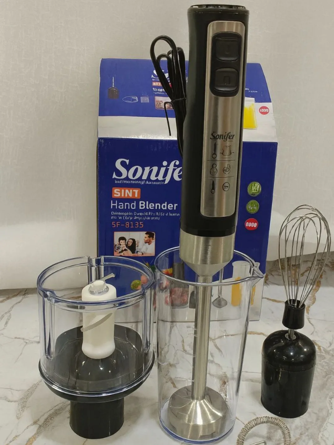 Blender to'plami Sonifer SF-8138, 400 Vt, qora-kumushrang