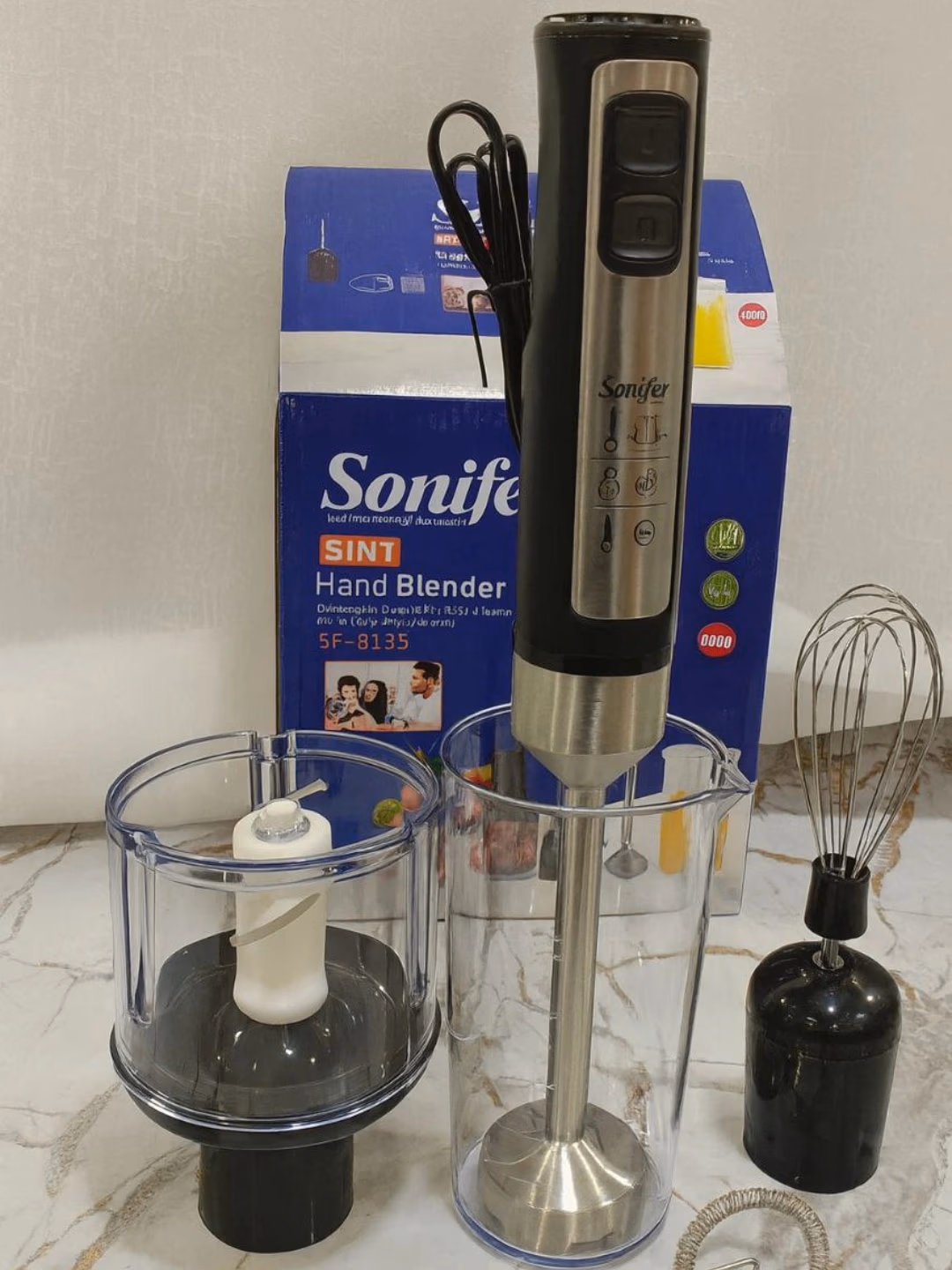 Blender to'plami Sonifer SF-8138, 400 Vt, qora-kumushrang - 5