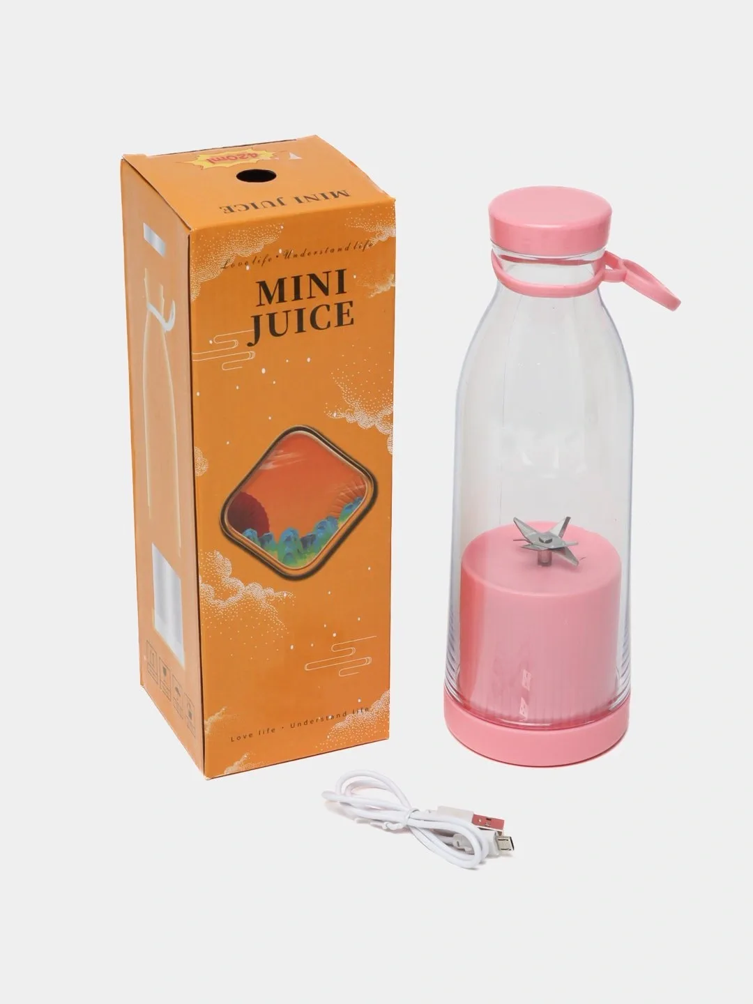 Portativ mini blender Aote AOTE-AT21014, pushti