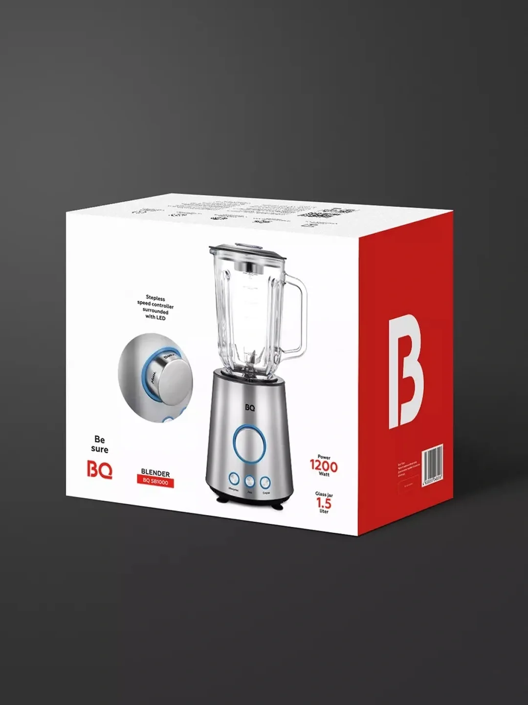 Statsionar blender BQ SB1000, 5 L, 1200 Vt, kumushrang