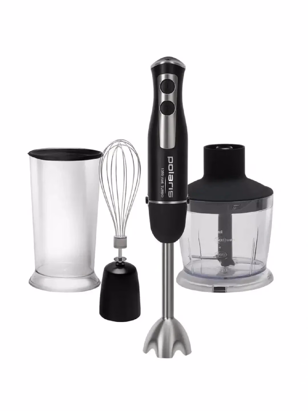 Qo'l blenderi Polaris PHB 1385 Turbo, 1350 Vt, qora