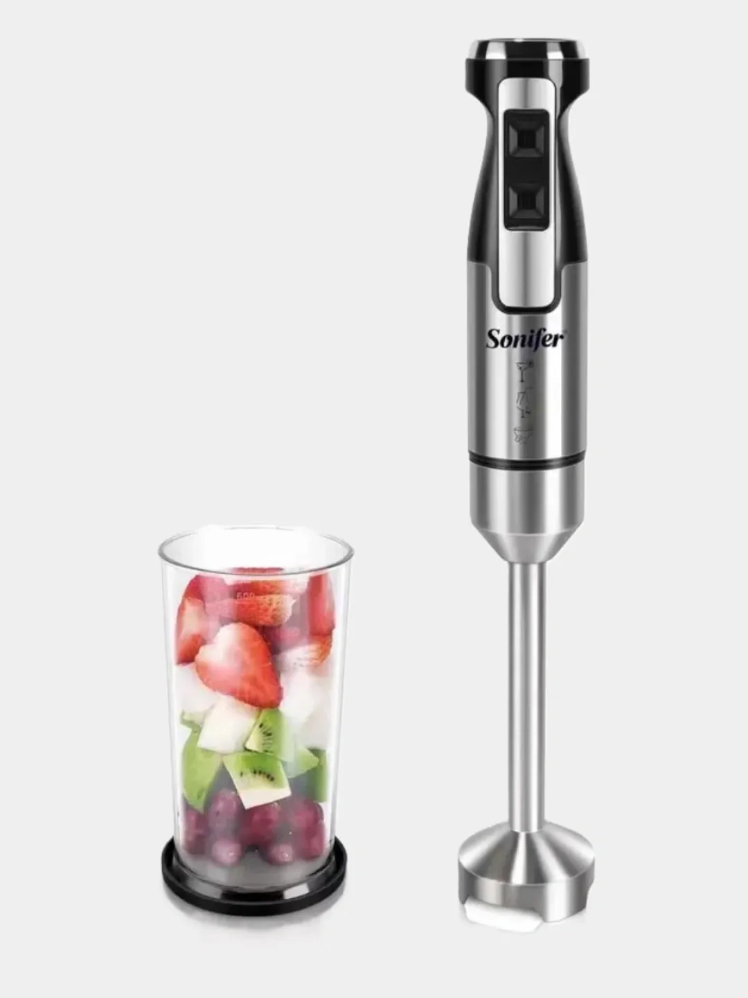 Qo'l blenderi Sonifer SF-8181, 600 Vt, kumush-qora