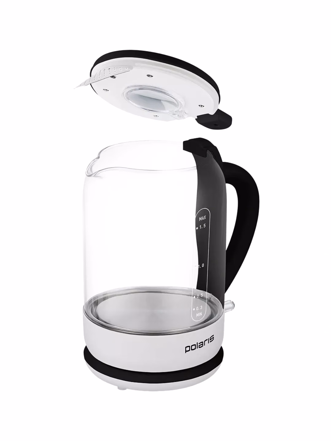 Shisha elektr choynak Polaris PWK 1759CGL, 1.5 L, oq-qora - 4