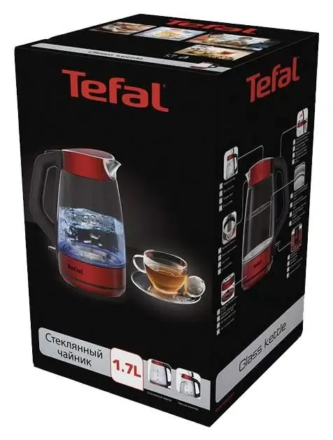 Shisha elektr choynak Tefal KI520530, 1.7 L, qizil
