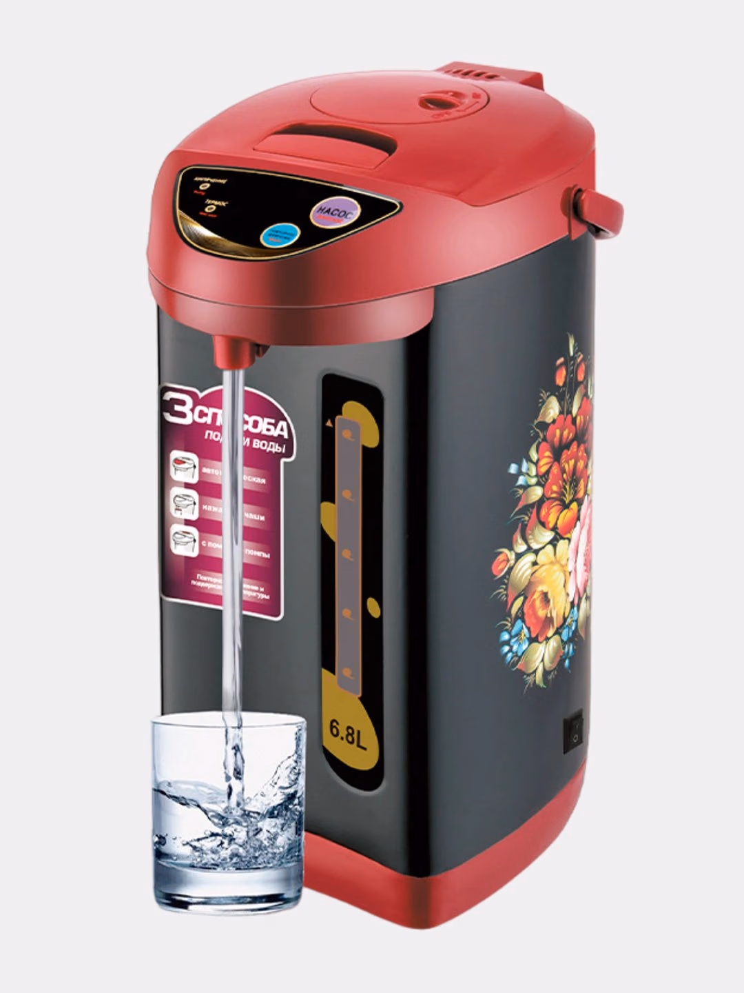 Elektr choynak Arshia EK-7906A, 6.8 L, qizil