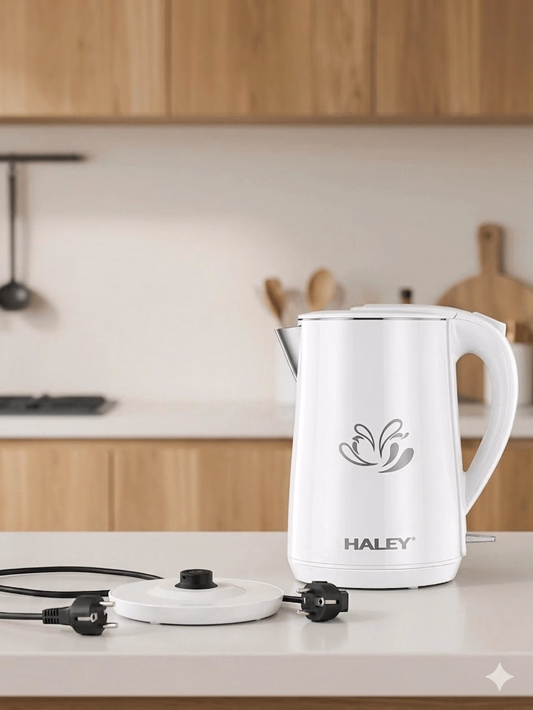Elektr choynak Haley HY-8816, 2.2 L, 2000 Vt, qora-oq - 2