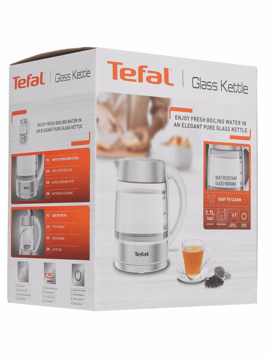 Shisha elektr choynak Tefal KI772138, 1.7 L, 2200 Vt, metall - 7