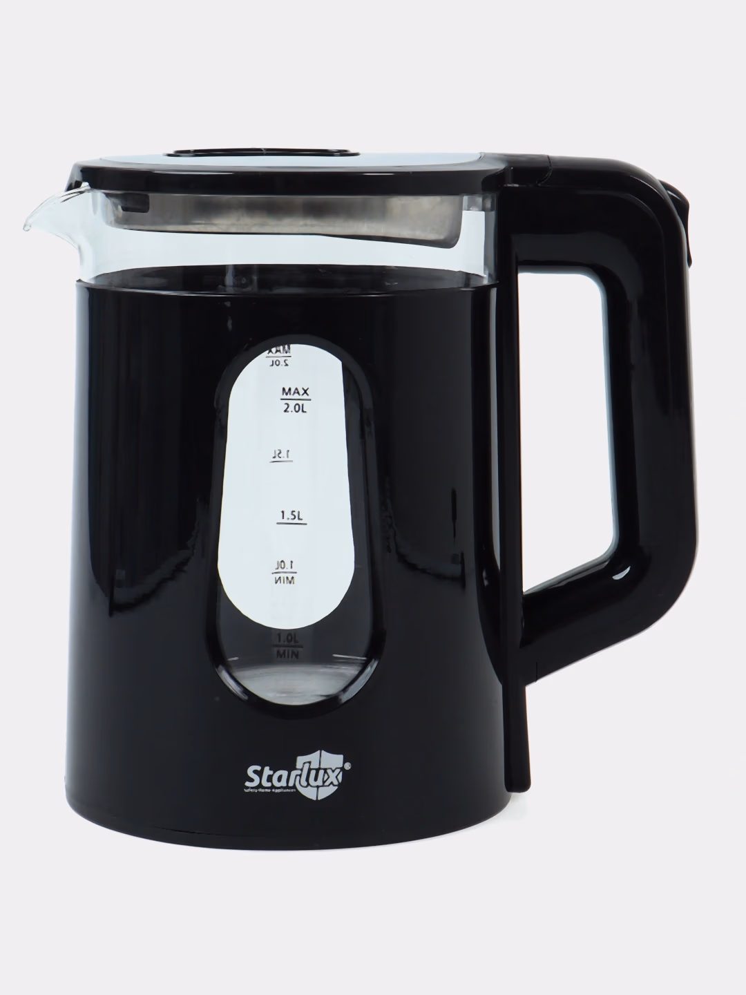 Elektr choynak Starlux SL-24153, 2.0 L, 1500 Vt, Qora shisha