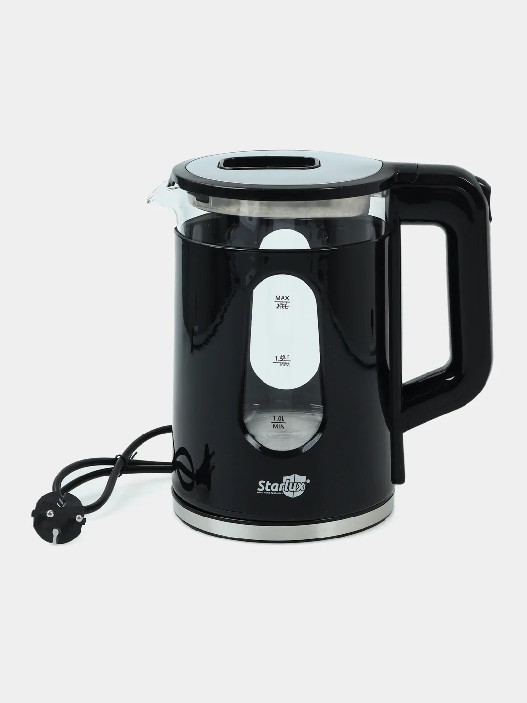 Elektr choynak Starlux SL-24153, 2.0 L, 1500 Vt, Qora shisha