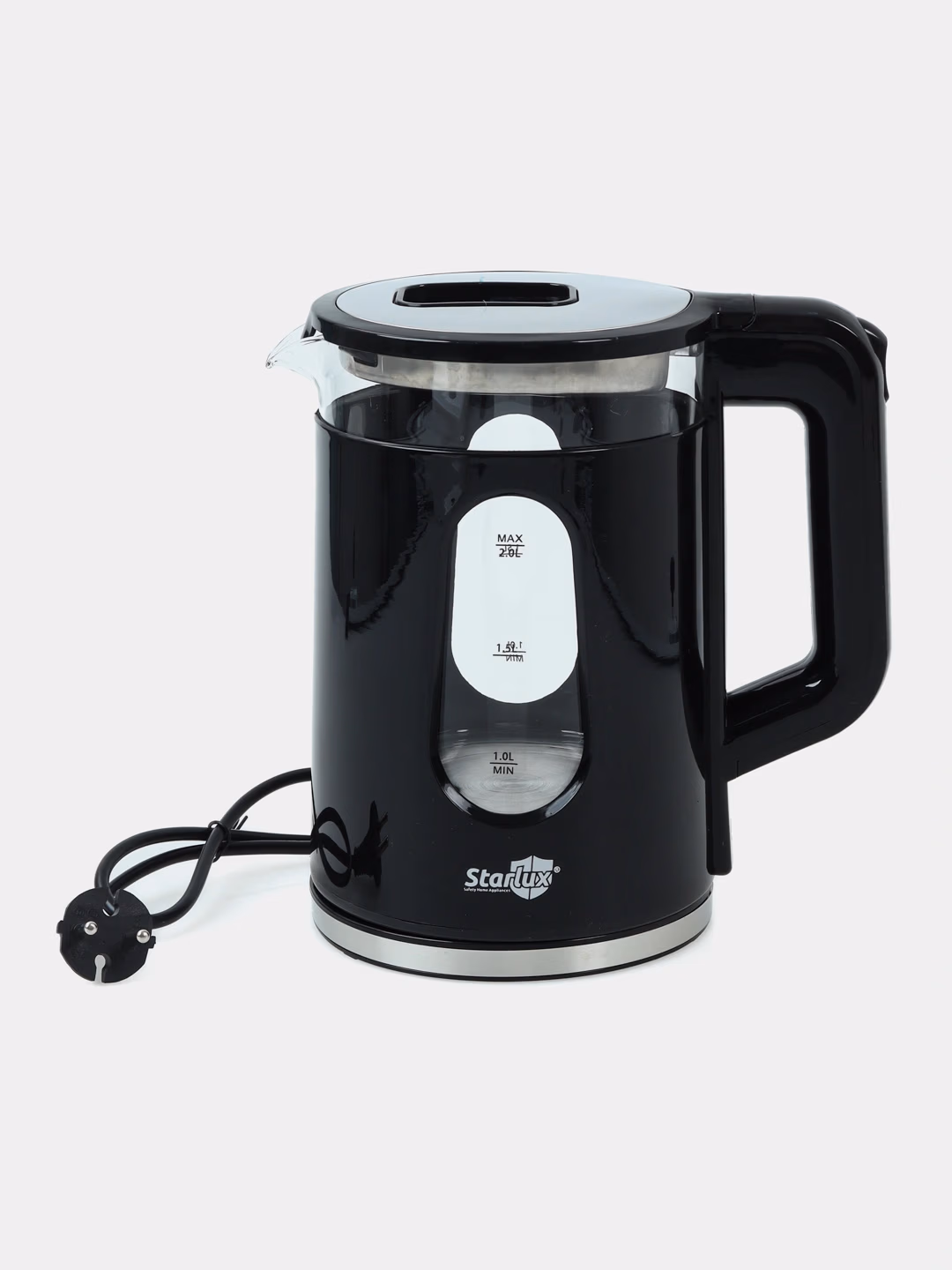 Elektr choynak Starlux SL-24153, 2.0 L, 1500 Vt, Qora shisha - 2