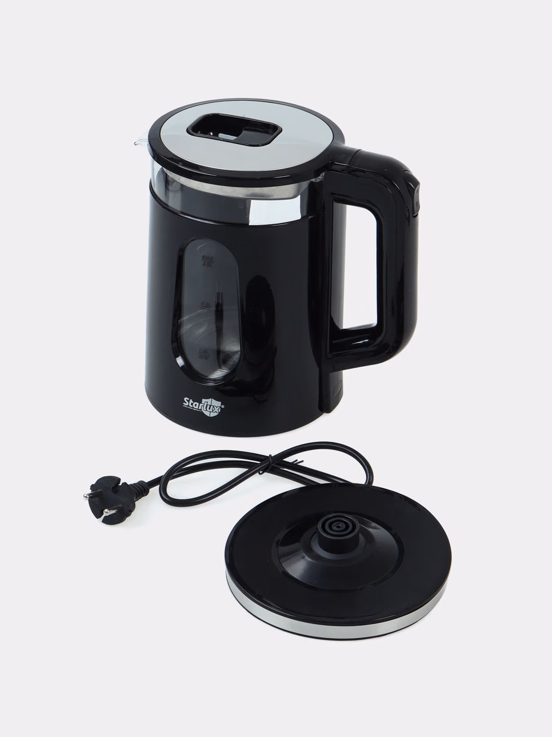 Elektr choynak Starlux SL-24153, 2.0 L, 1500 Vt, Qora shisha - 7