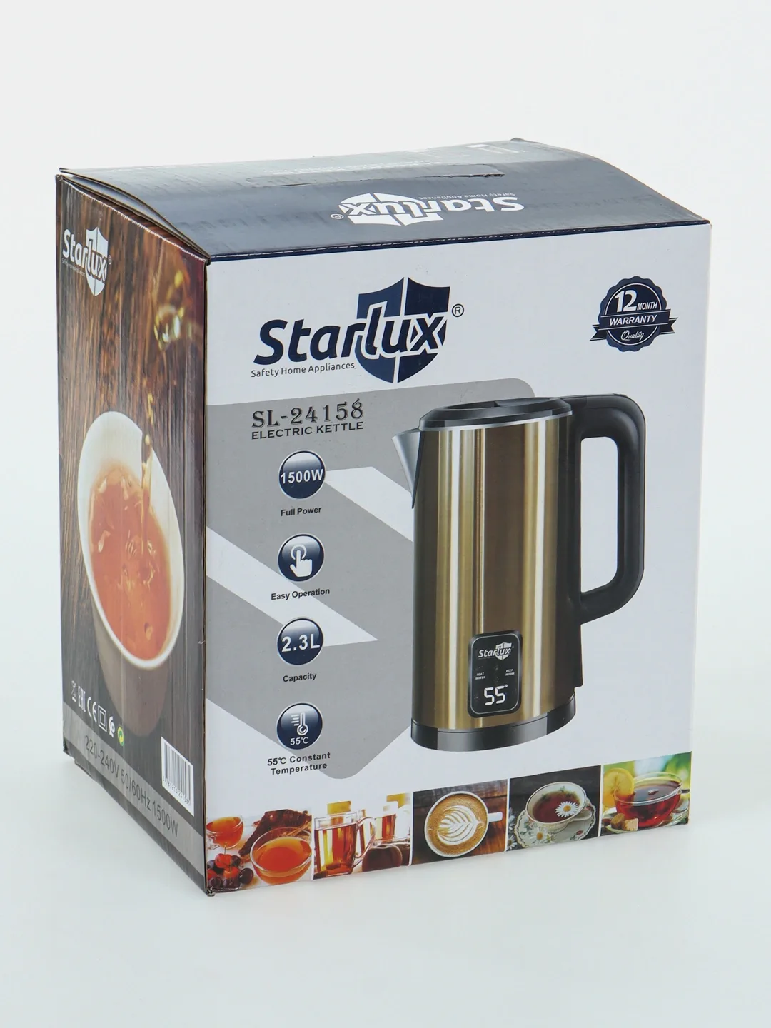 Elektr choynak Starlux SL-24153, 2.0 L, 1500 Vt, To'q ko'k