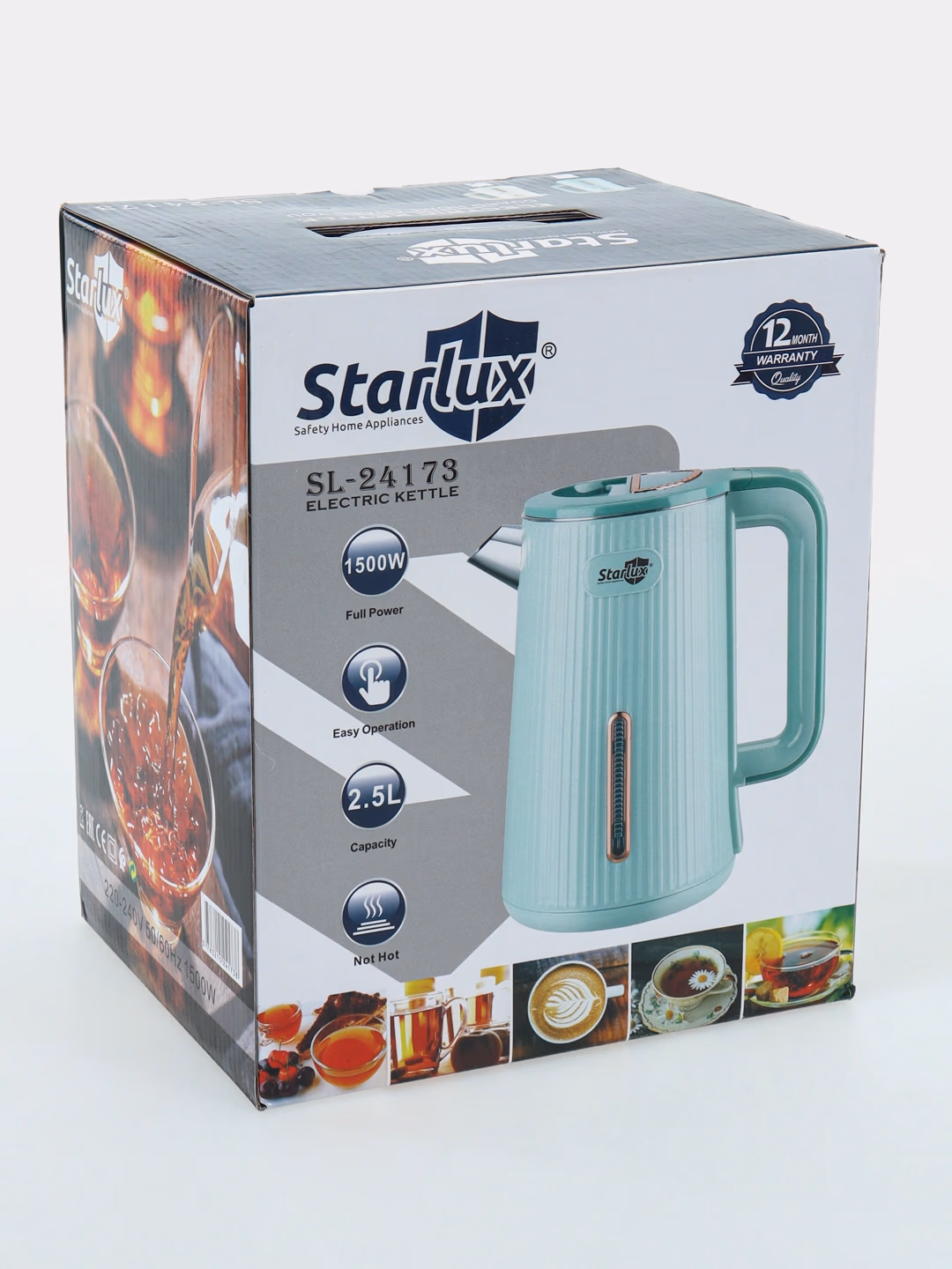 Elektr choynak Starlux SL-24153, 2.0 L, 1500 Vt, Sarg'ish - 2