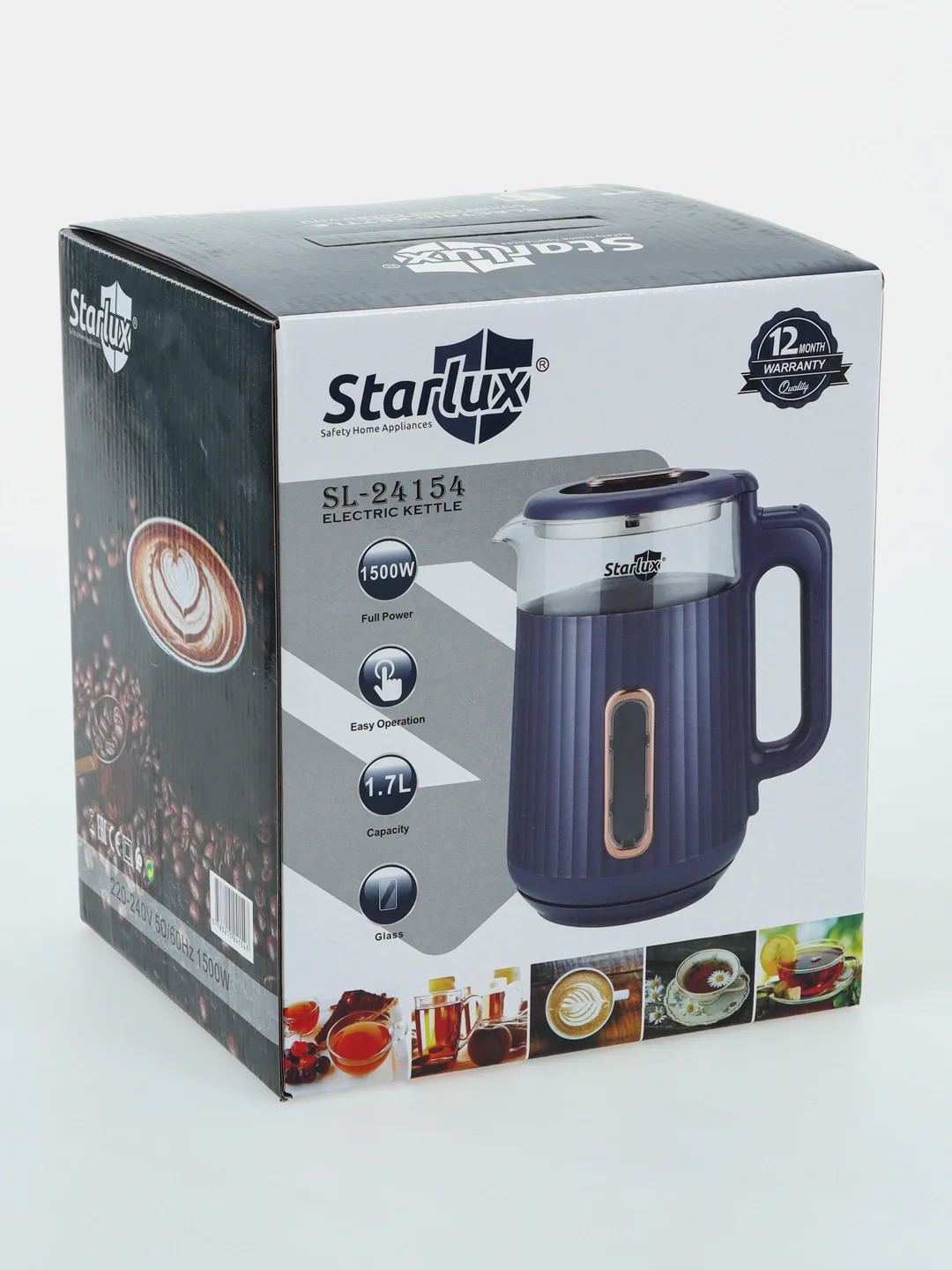 Elektr choynak Starlux SL-24153, 2.0 L, 1500 Vt, Konfetrang